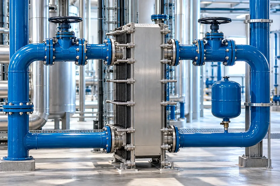 Illustrative closed-loop cooling assembly and plate heat exchanger